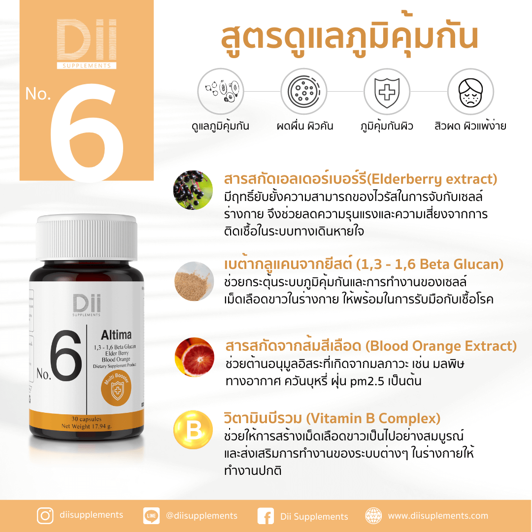 Dii Supplement No.6 Altima (30 Capsules)